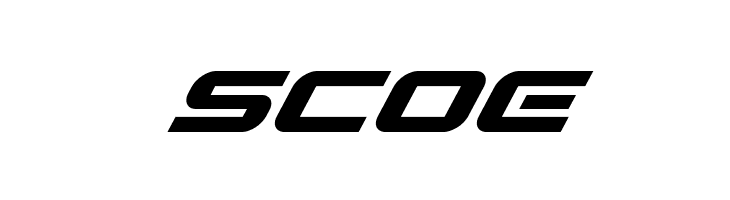 SCOE Gunship Super-Italic Font