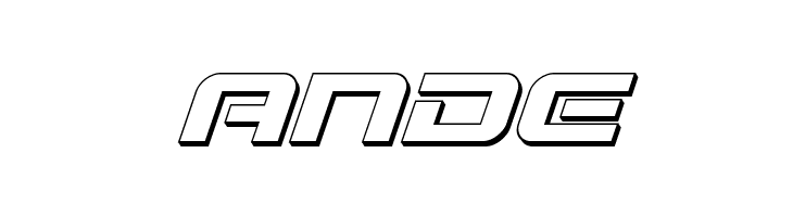 Gunship 3D Italic  Free Fonts Download