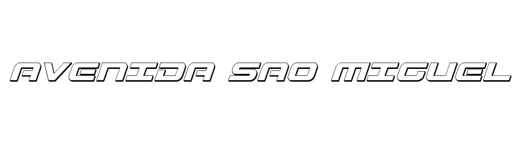 Gunship 3D Italic  Free Fonts Download