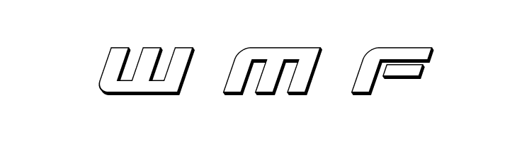 Gunship 3D Italic  Free Fonts Download