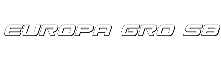 Gunship 3D Italic  Free Fonts Download