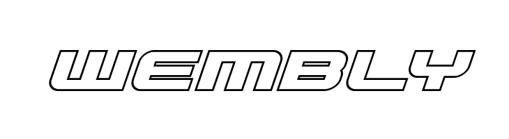 Gunship Outline Italic  Free Fonts Download