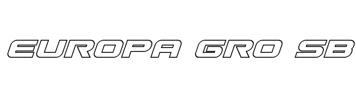 Gunship Outline Italic  Free Fonts Download