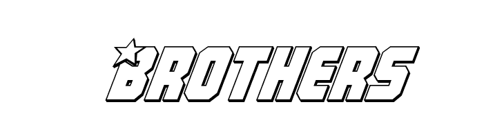 Army Rangers 3D Italic  Free Fonts Download