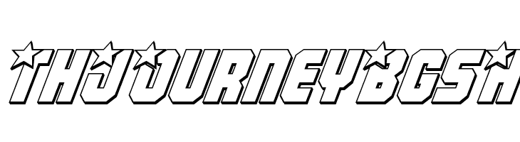 Army Rangers 3D Italic  Free Fonts Download