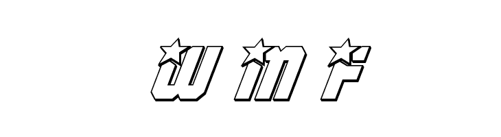 Army Rangers 3D Italic  Free Fonts Download