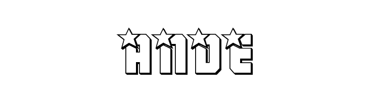 Army Rangers 3D Regular  Free Fonts Download