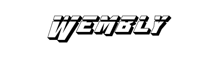 Whiskey Bravo Victor 3D Laser  Free Fonts Download