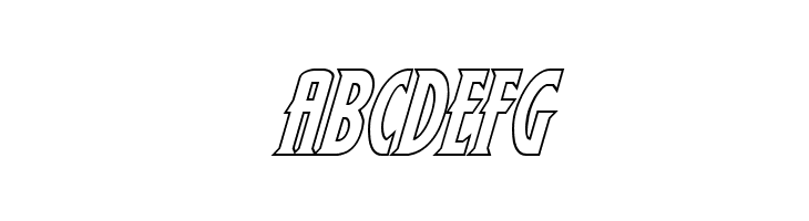 Wolf's Bane II Outline Italic  Free Fonts Download