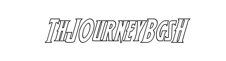 Wolf's Bane II Outline Italic  Free Fonts Download