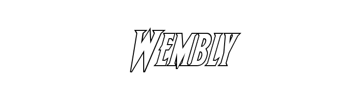 Wolf's Bane II Outline Italic  Free Fonts Download