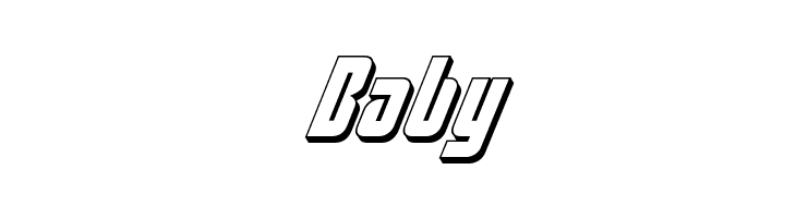 Philadelphia 3D Italic  Free Fonts Download