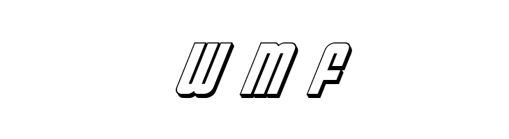 Philadelphia 3D Italic  Free Fonts Download