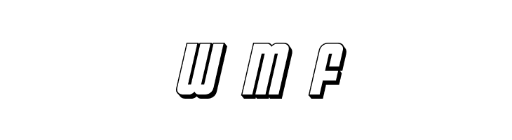 Philadelphia 3D Semi-Italic  Free Fonts Download