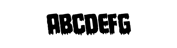 Deathblood Rotated  Free Fonts Download