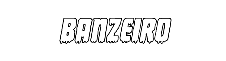 Deathblood Bold Outline Italic  Free Fonts Download