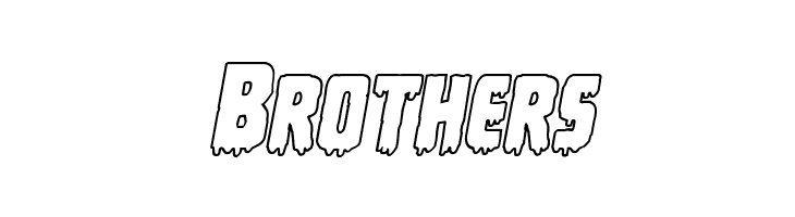 Deathblood Outline Italic  Free Fonts Download