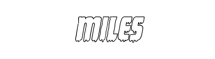 Deathblood Outline Italic  Free Fonts Download