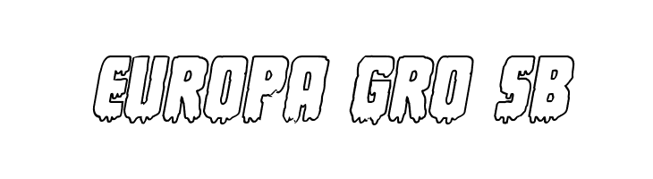 Deathblood Outline Italic  Free Fonts Download