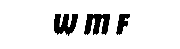 Deathblood Expanded Italic  Free Fonts Download