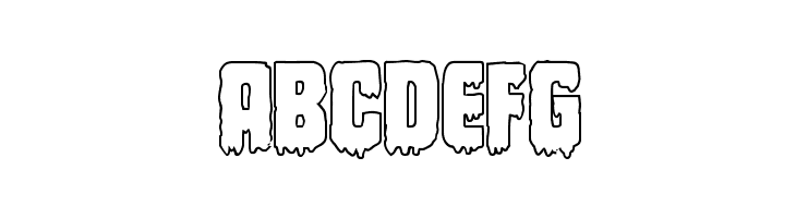 Deathblood Outline  Free Fonts Download