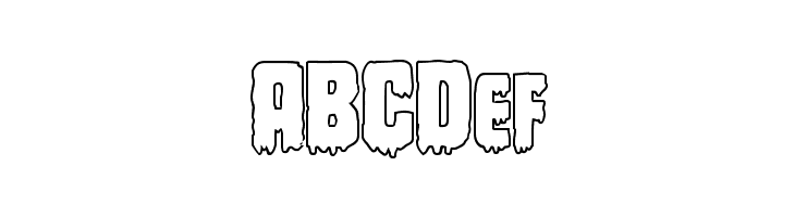 Deathblood Outline  Free Fonts Download