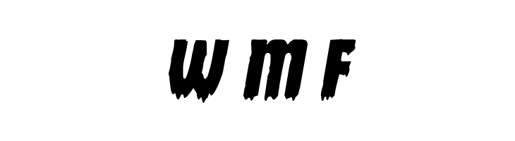 Deathblood Italic  Free Fonts Download