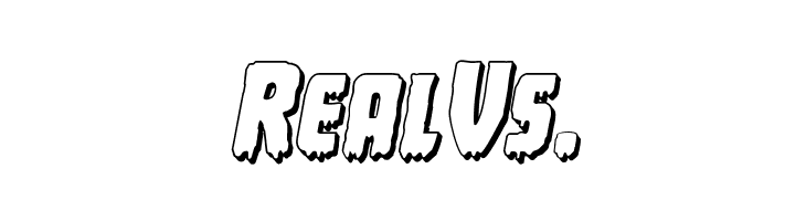 Deathblood 3D Italic  Free Fonts Download