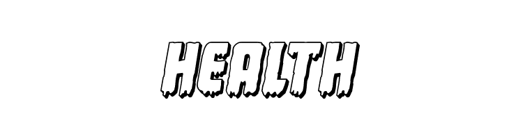 Deathblood 3D Italic  Free Fonts Download