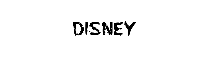 DiSNey Flesh-Eating Comic Bold Font