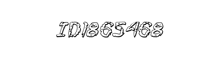 Flesh-Eating Comic 3D Italic  Free Fonts Download