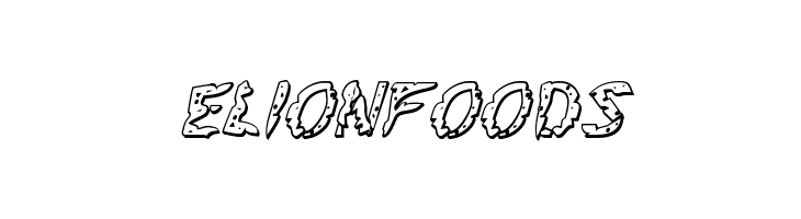 Flesh-Eating Comic 3D Italic  Free Fonts Download