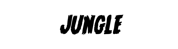 JUNGLE Young Frankenstein Rotalic Font
