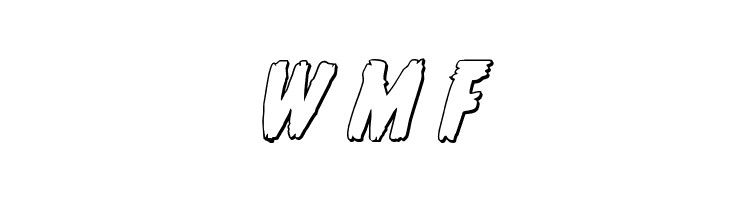 Young Frankenstein 3D Italic  Free Fonts Download