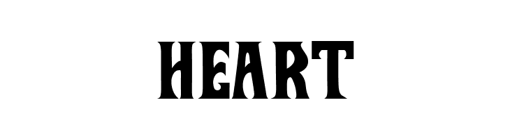 HEART ShadesRech0 Font