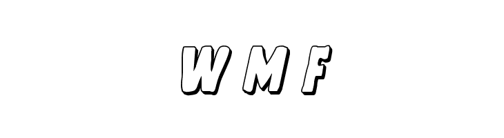 Mystery Mobile 3D Italic  Free Fonts Download