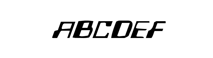 Homemade Robot Expanded Italic  Free Fonts Download