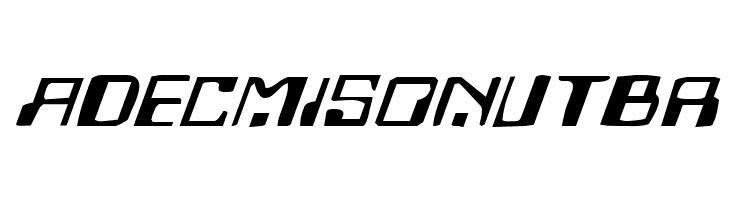 Homemade Robot Expanded Italic  Free Fonts Download