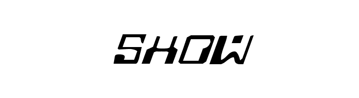 Homemade Robot Expanded Italic  Free Fonts Download