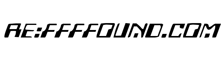 Homemade Robot Expanded Italic  Free Fonts Download