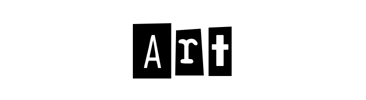 DJB Ransom Note Clipped  Free Fonts Download