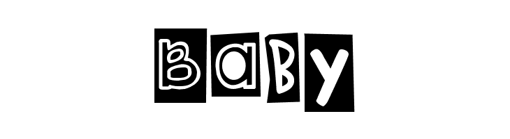 DJB Ransom Note Clipped  Free Fonts Download