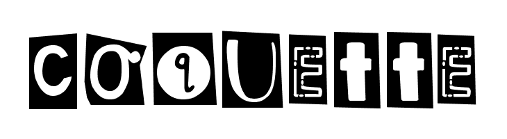 DJB Ransom Note Clipped  Free Fonts Download