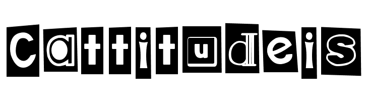 DJB Ransom Note Clipped  Free Fonts Download