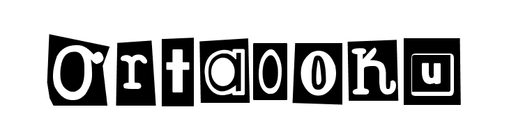 DJB Ransom Note Clipped  Free Fonts Download