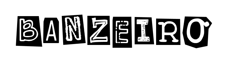 DJB Ransom Note Clipped Messy  Free Fonts Download