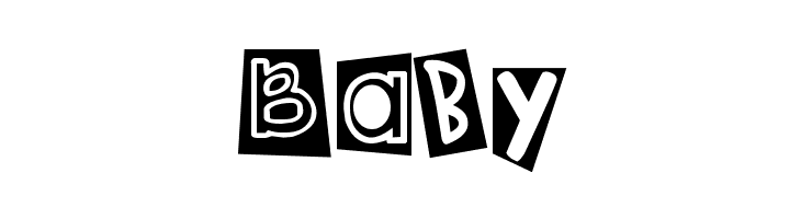 DJB Ransom Note Clipped Messy  Free Fonts Download