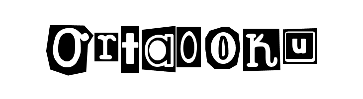 DJB Ransom Note Clipped Messy  Free Fonts Download