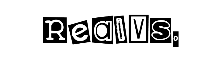 DJB Ransom Note Clipped Messy  Free Fonts Download