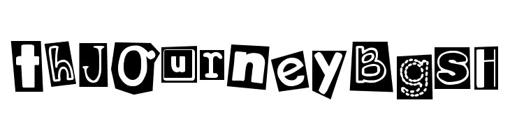 DJB Ransom Note Clipped Messy  Free Fonts Download
